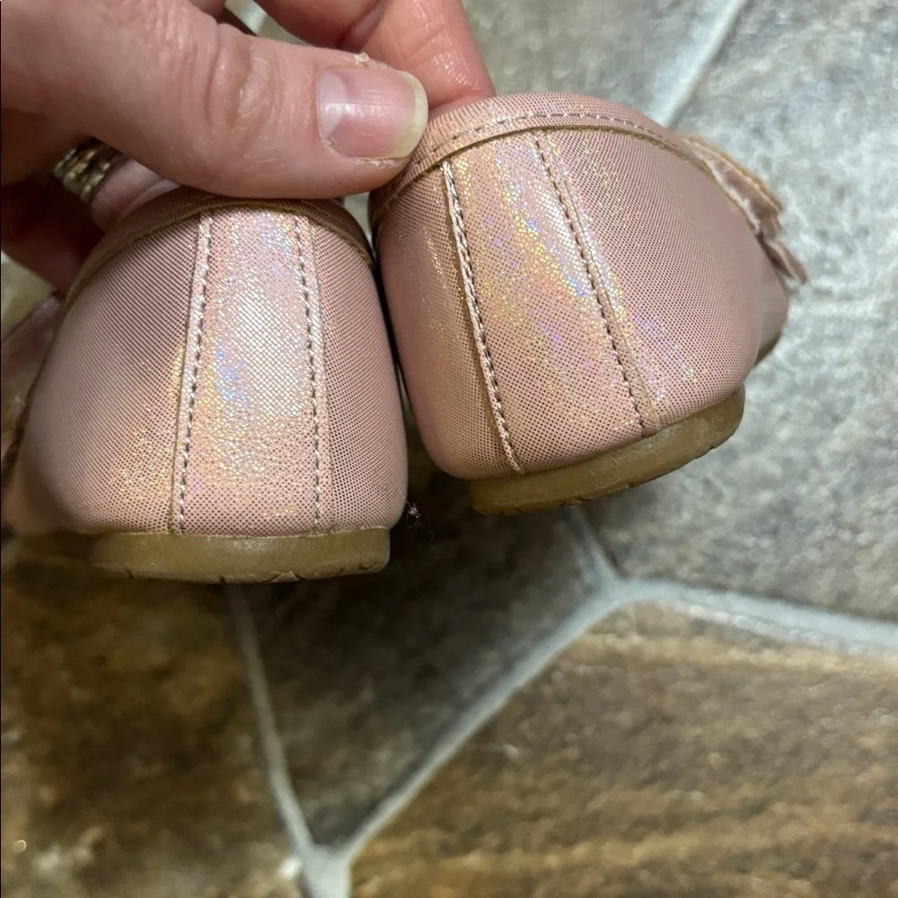 Rachel Shoes Blush Floral Mary Janes